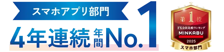 スマホアプリ部門 2年連続年間NO.1